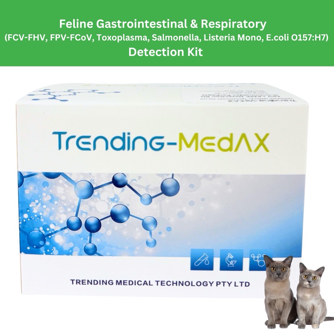 Feline Gastrointestinal & Respiratory (FCV-FHV, FPV-FCoV, Toxoplasma, Salmonella, Listeria Mono, E.coli O157:H7)