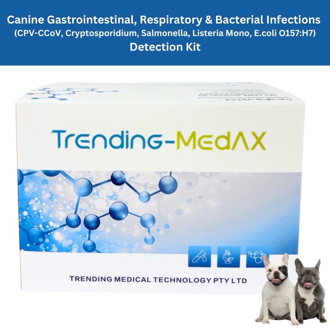 Canine Gastrointestinal, Respiratory & Bacterial Infections (CPV-CCoV, Cryptosporidium, Salmonella, Listeria Mono, E.coli O157:H7)